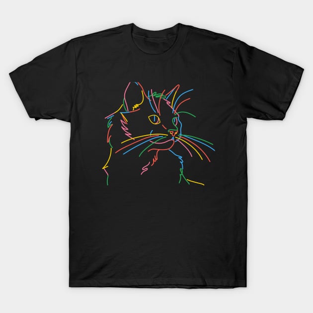 Un magnifique et beau design pour les amoureux de la simplicité et des chats intitulé : Le chat calme et beau T-Shirt by kidz<shop